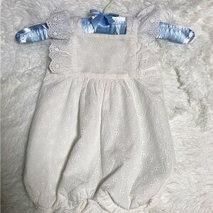 GAP Baby White Eyelet Romper 12-18 months